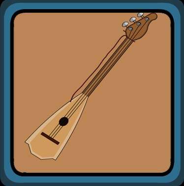 Three-stringed Lute Guitar