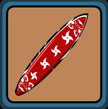 Red Shuriken Skis