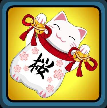 Sakura Lucky Cat 
