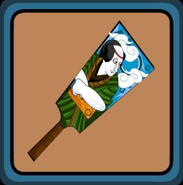 Samurai Painted Wood