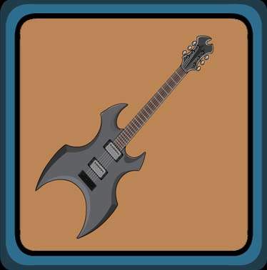 Black Silver Electric Guitar