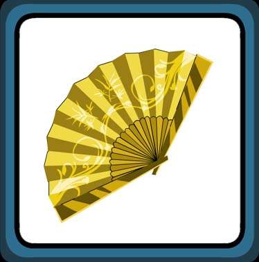 Yellow Sunflower Tessen