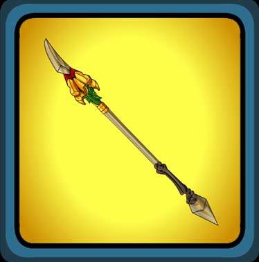 Ancient Gold Dragon Crescent Blade